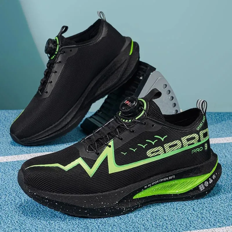 Men Running Shoes Carbon Board Marathon Speciality Race Sports Air Breathable Lightweight Women's Comfortable Athletic Sneakers — image 2
