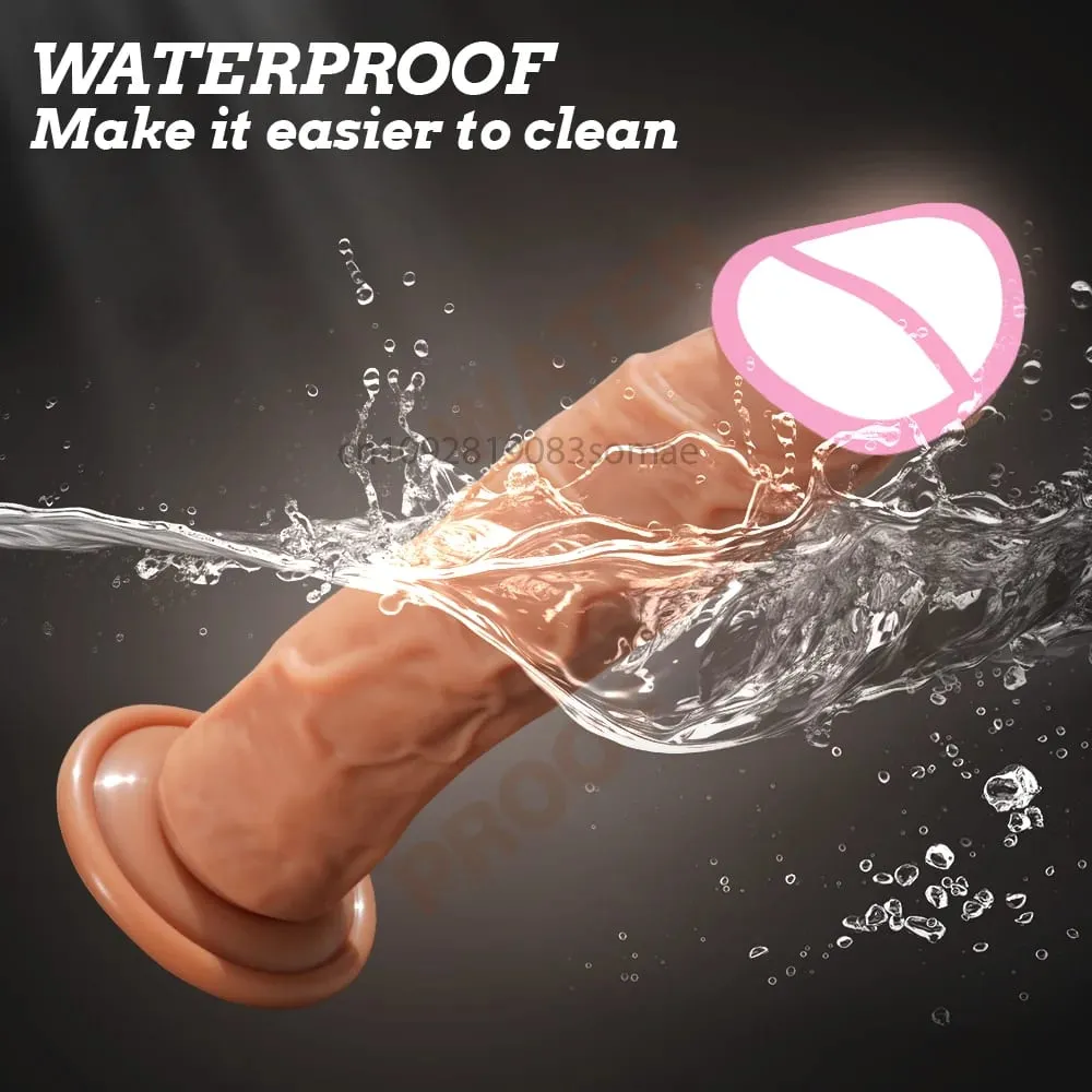 Pênis realista vibrador silicone iniciante g-ponto vagina anal vibrador com forte ventosa brinquedos sexuais adultos para masturbação feminina — image 3