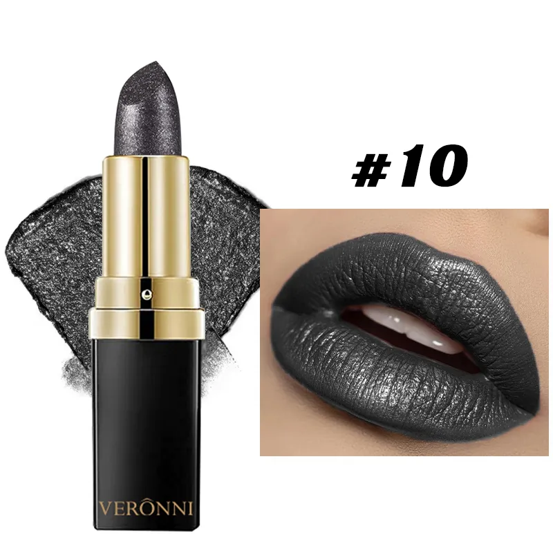 Paleta de sombras góticas 15 cores e batom preto - escuro romântico esfumaçado olho vampiro maquiagem de Halloween fosco brilho labial escuro — image 3