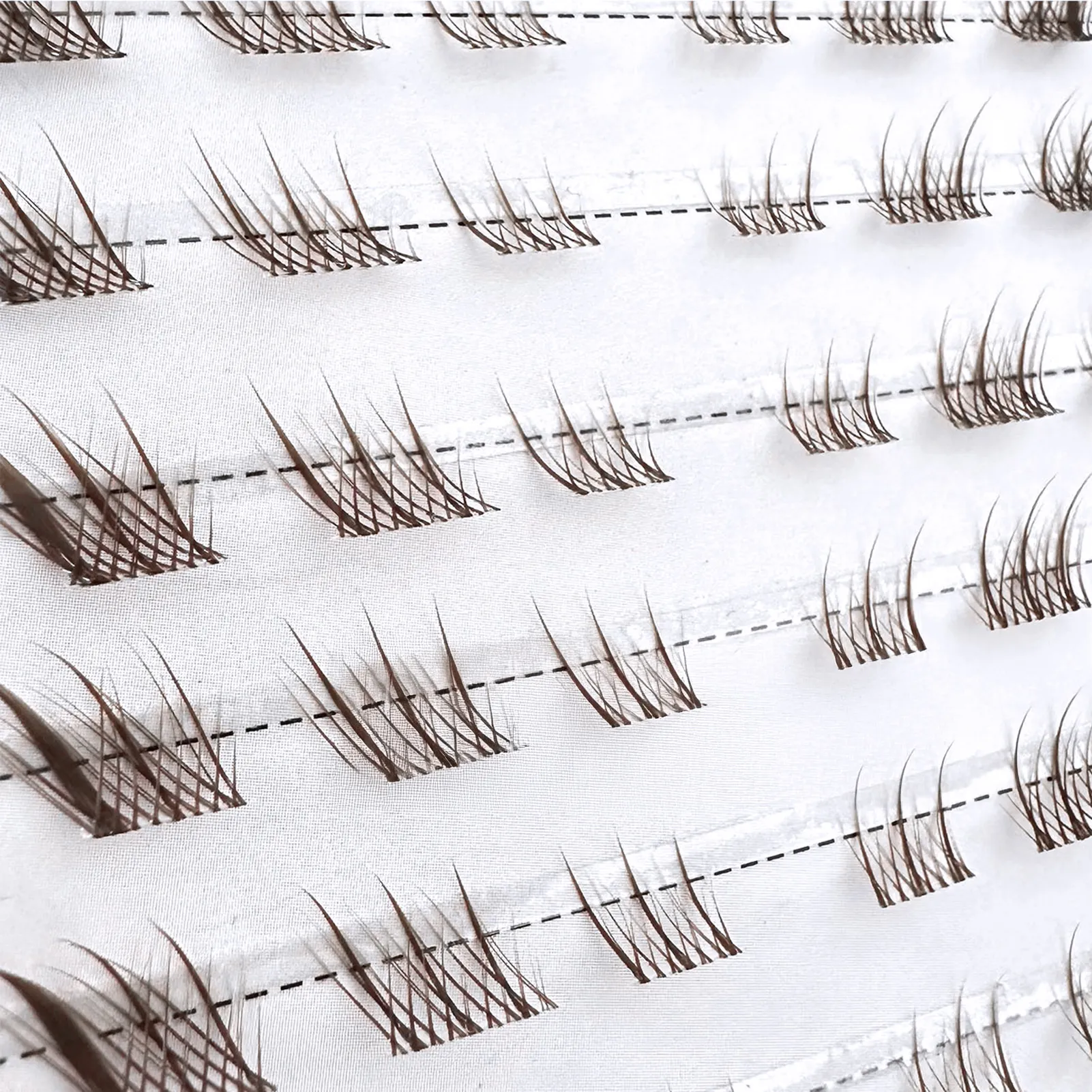 10rows Foxes Style Anime False Eyelashes Natural Curling 8-13mm Spiky Cluster Segmented Eyelash Extension Para sa Beauty Eye Makeup — image 4