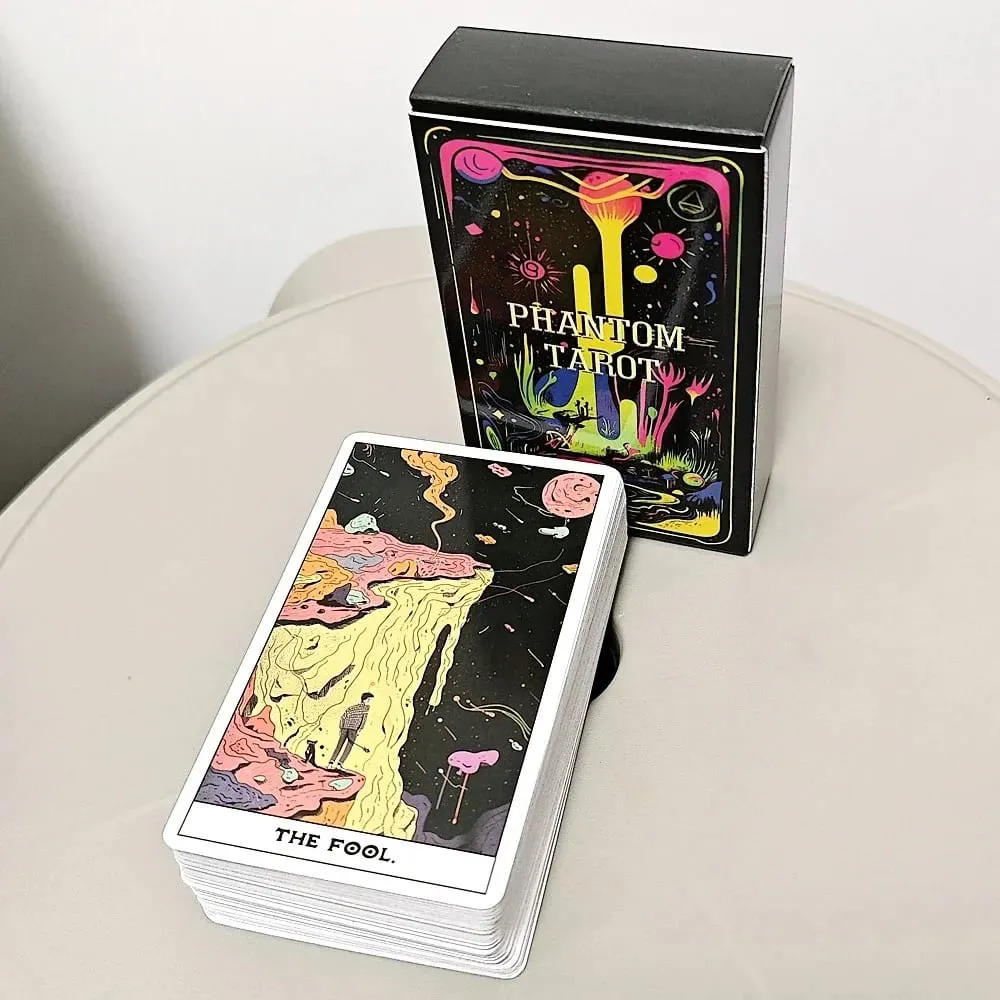 Phantom Tarot Deck 10.3*6cm 78 Colorful Tarot Cards Based on Rider Waite System — image 2