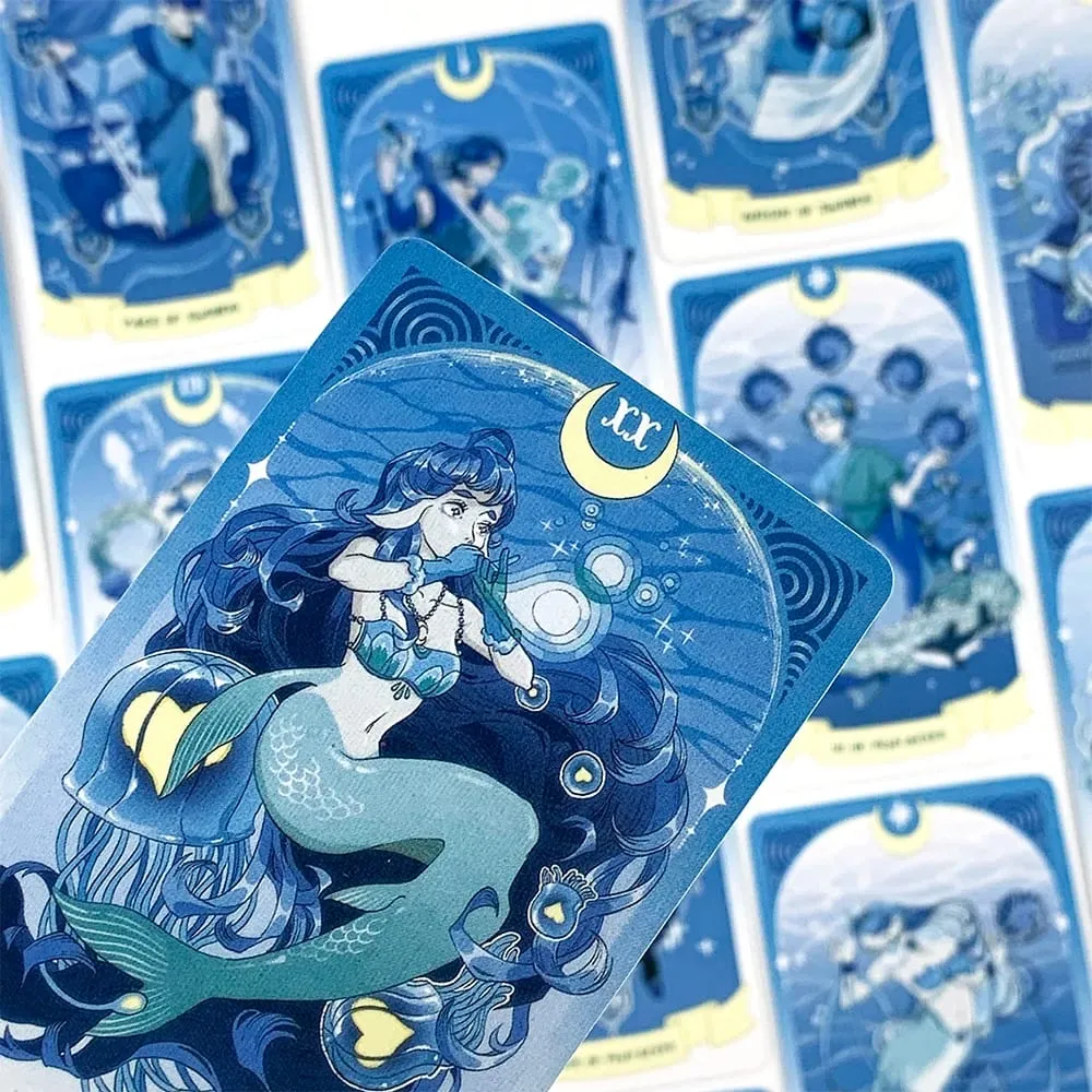 Sea in Moonlight タロットカード 78 カード 英語版 占いボードゲーム 感情的な癒しと直感的な読書に最適 — image 5