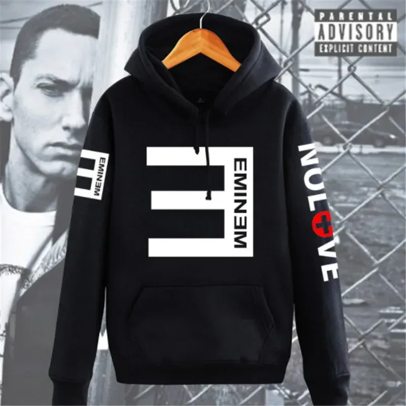 Eminem “No. 3” Tour Hoodie — Hip-Hop Streetwear / Unisex Harajuku-Style Sweatshirt (Autumn/Winter)