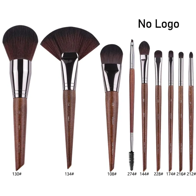 Přírodní dřevo štětce na líčení očí celá sada Pro Crease Eyeshadow Make up kit rozmazání zvýrazňovač obočí Štětec na řasy praktický — image 32