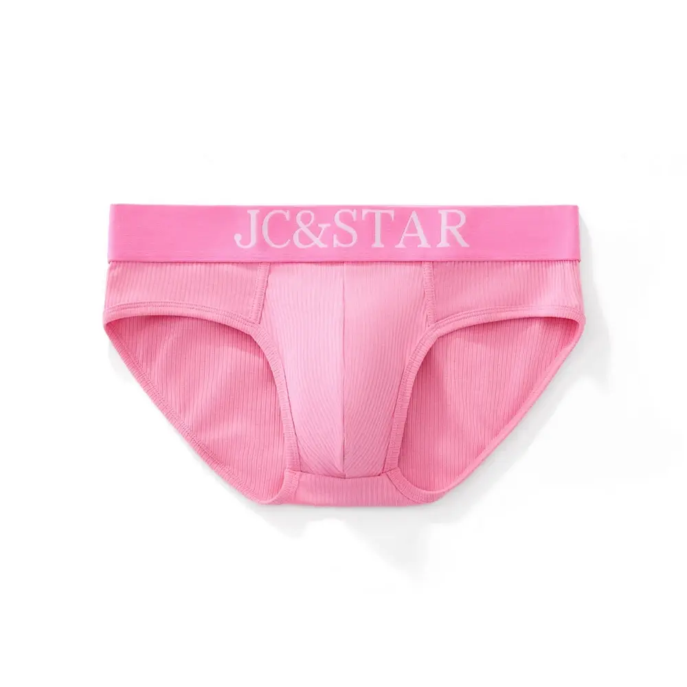 Slip intimo da uomo sexy dal design atletico dal taglio alto Mutande da uomo in cotone a costine Comfort sportivo Slip bikini da uomo Slip tanga — image 20