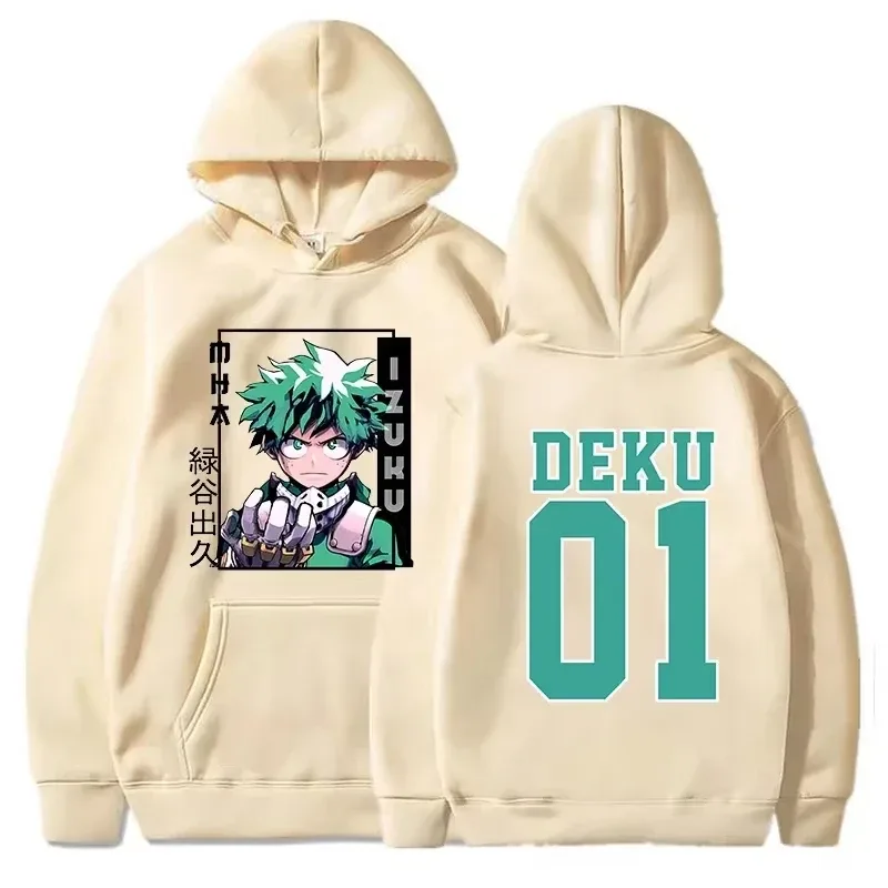 My Hero Academia Hoodie Deku Anime Streetwear Graphic Print Unisex Men Women Oversized Casual Sweatshirts Long Sleeve — image 2