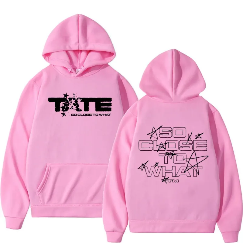 26Men Women Clothing Long Sleeve Hooded Sweatshirts Tate McRae So Close To What Album Hoodies Fleece Vintage Oversized Pullovers — image 17