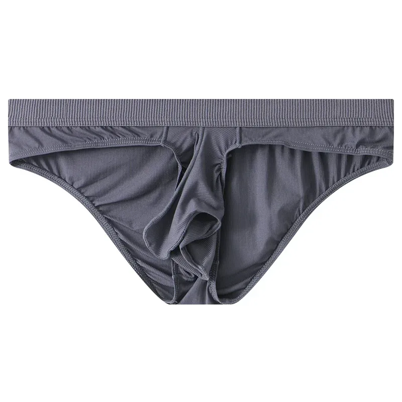 Cuecas masculinas de seda gelo verão transparente sem costura de secagem rápida homem respirável calcinha ultra-fina — image 24