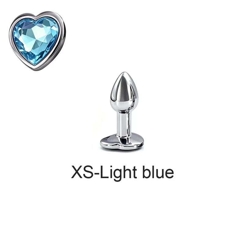 5 Sizes Metal Anal Plug Set with Heart Base Smooth Prostate Massage Butt Plug Sex Toys for Men Women Couples — image 12