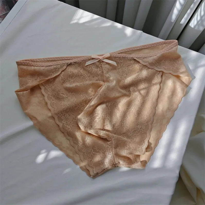 men's underwear Lace mesh sissy cuecas masculin no trace bow calzoncillos hombre without feeling cueca sexys tøy men lingerie — image 5