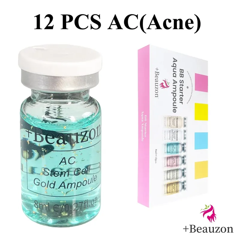 8ml บีบีครีม Hyaluronic Acid Facial Glow Serum Ampoule Essence Peptide Moisturizing Foundation Skin Rejuvenation Care Beauzon — image 23