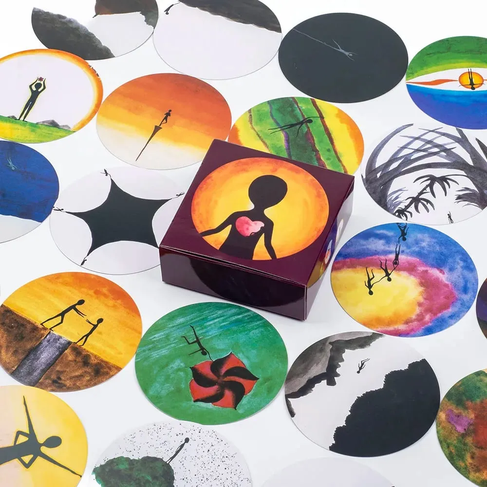 98 Cards Deck Psychology Board Game for Parties Tabletop Group Game 8.4x8.4CM Enhance Precognition Skills and Social