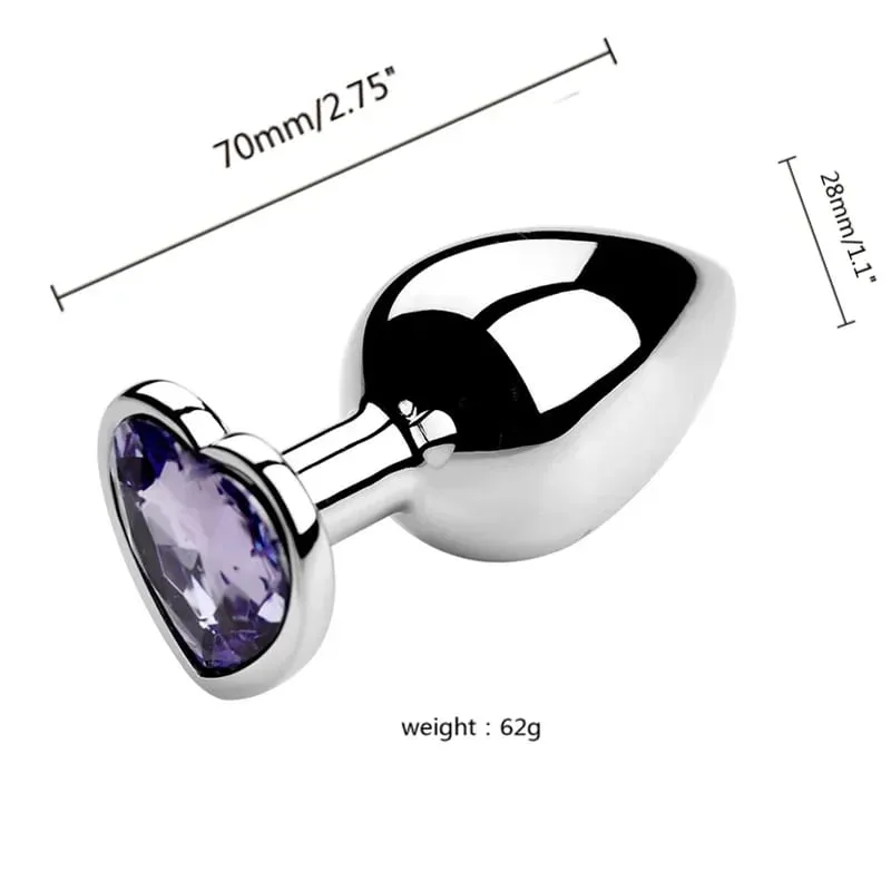 S/M/L Metal Anal Plug Butt Plug Sex Toy Butt Toy for Women Men Couples Gay Adult Game Masturbation Anal Diamond Sex Shop — image 14
