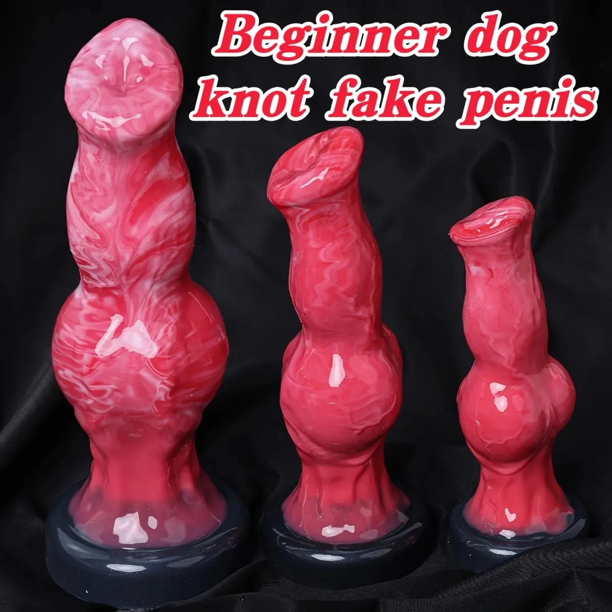 Monster Dog Knot anal dildo silicone dog knot dildo for women with strong suction cup for men and women Adult Sex Toys products — image 3