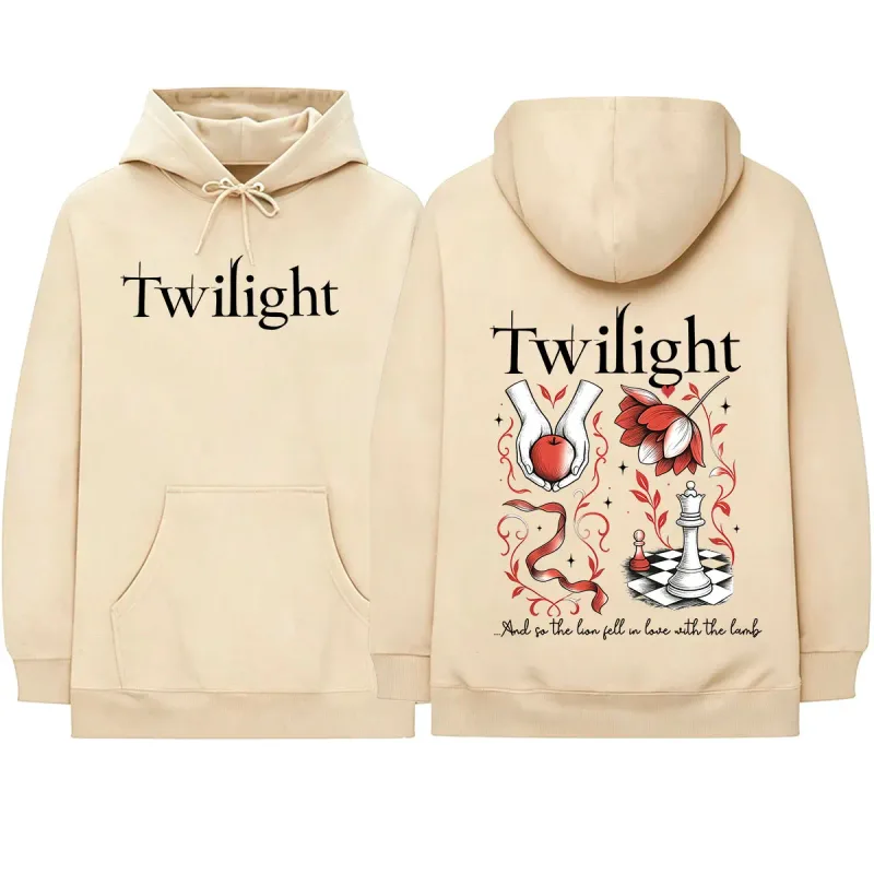 Twilight Inspired Vampire Wolves Romance City of Forks Hoodies The Lion Fell in Love with The Lamb Long Sleeves Sweatshirts — image 10