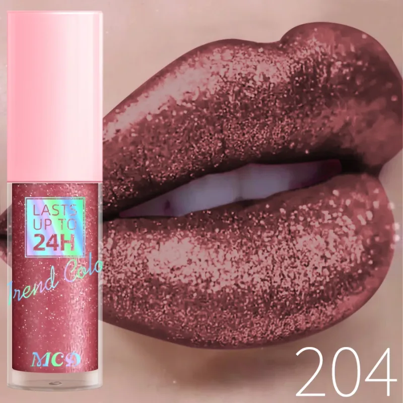 18 barev Diamonds Glitter Lesk na rty Dlouhotrvající voděodolná tekutá rtěnka Perleťová zářivá barva rtů Jiskřivý make-up na rty Ženy — image 9