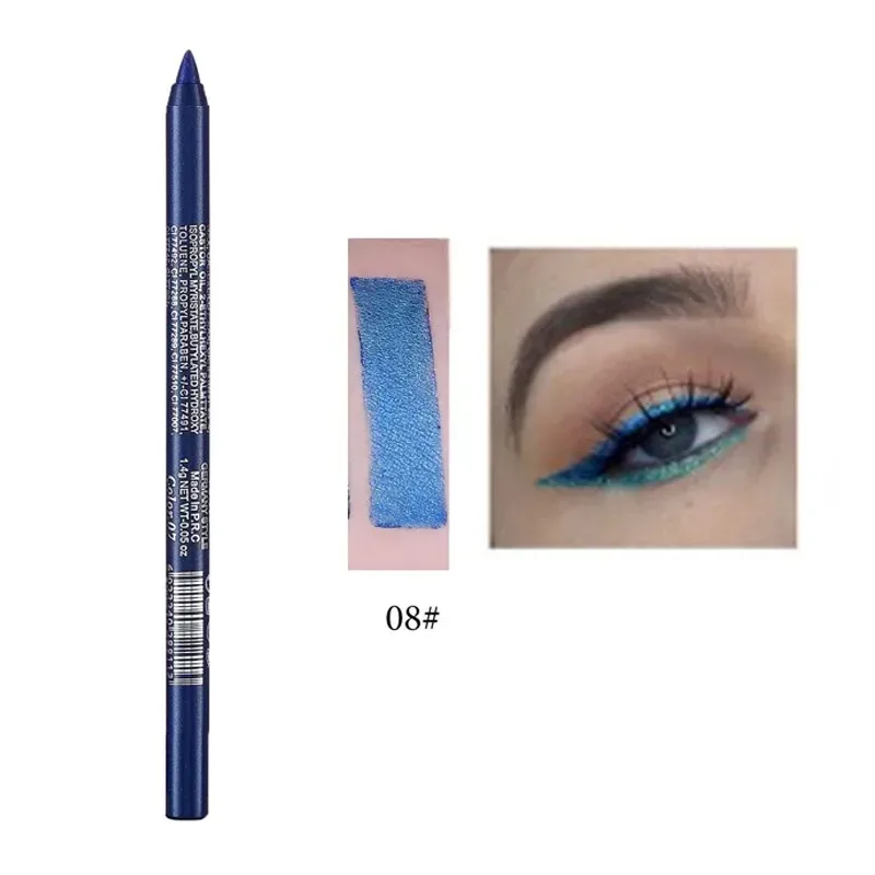 17 สี Pearlescent ดินสออายไลเนอร์สีสันสดใสกันน้ำ Long-Lasting Matte Smooth สวมใส่อายแชโดว์อายไลเนอร์ปากกาแต่งหน้า — image 14