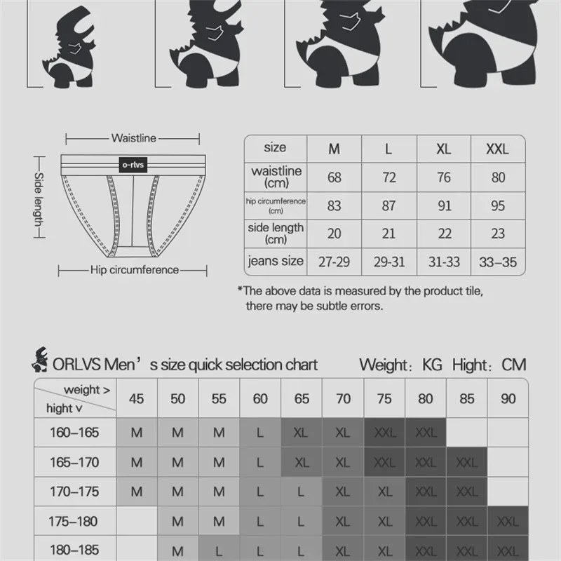 Slips für Männer, nahtlos, Hip-Design, Herren-Unterwäsche, supergroß, breit, 5 cm, elastisches Band, unabhängige Codpiece, kurze Hosen für Jungen — image 2