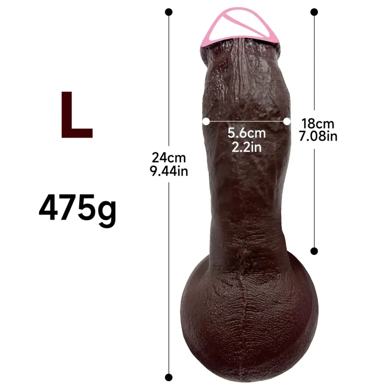 Consolador grueso realista para hombres y mujeres, pene de silicona, pene grande, tapón Anal, juguete sexual para hombres y mujeres Gay, 3 tamaños, sensación de piel suave, realista y grueso — image 7