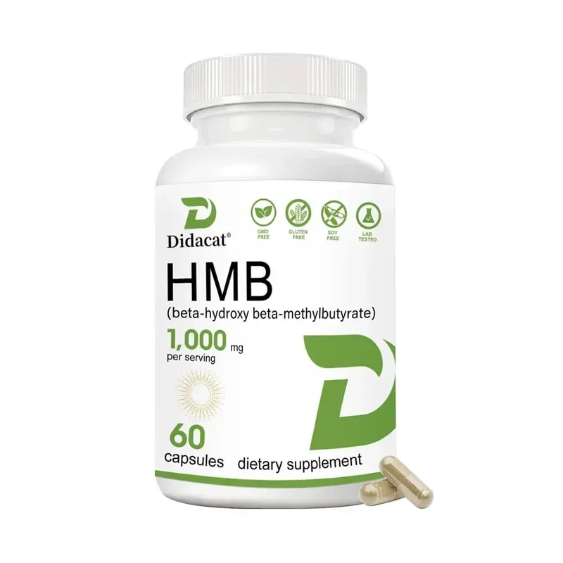 Super Strength HMB Supplement 1000mg per Serving with Vitamin D3 to Help Muscle Growth Lean Muscle Mass & Workout Recovery