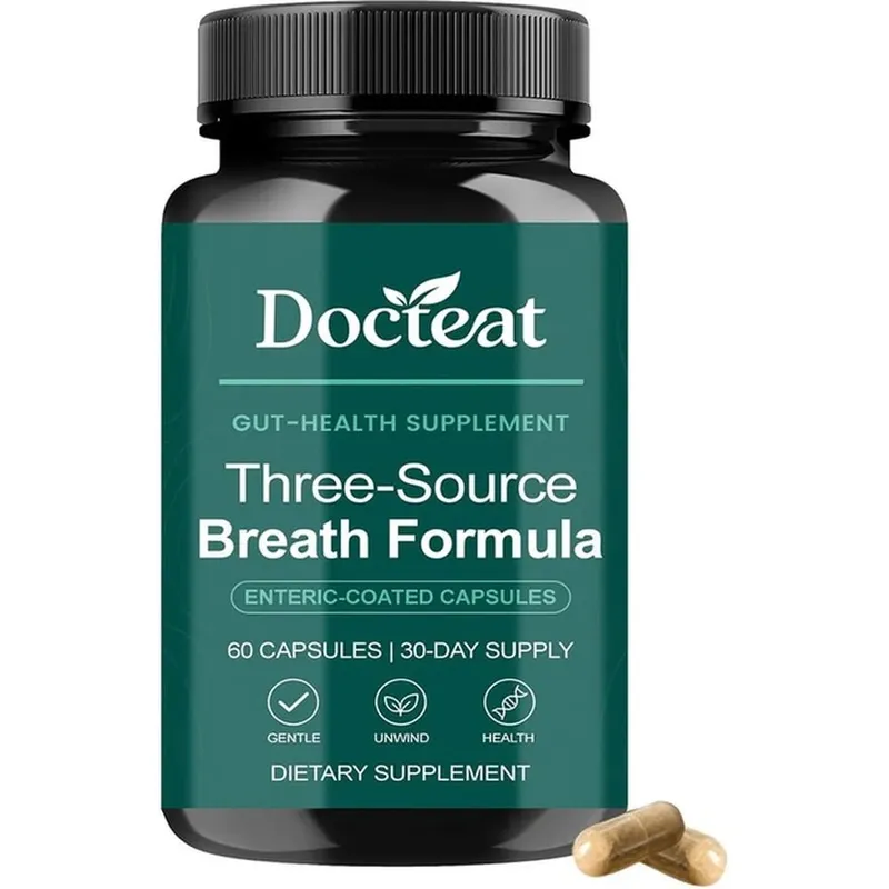 Docteat Gut Health Supplement Capsules with Berberine HCl Digestive Enzymes for Digestive Wellness & Immune Support 60 Capsules