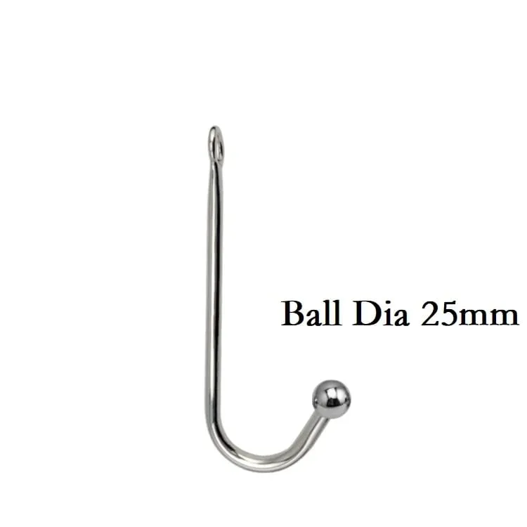 Klein mittel groß 3 Kugeln Set Metall Analhaken Perlen Kopf Butt Plug Dilatator Prostata Massagegerät Einsatz BDSM Sexspielzeug für Männer
