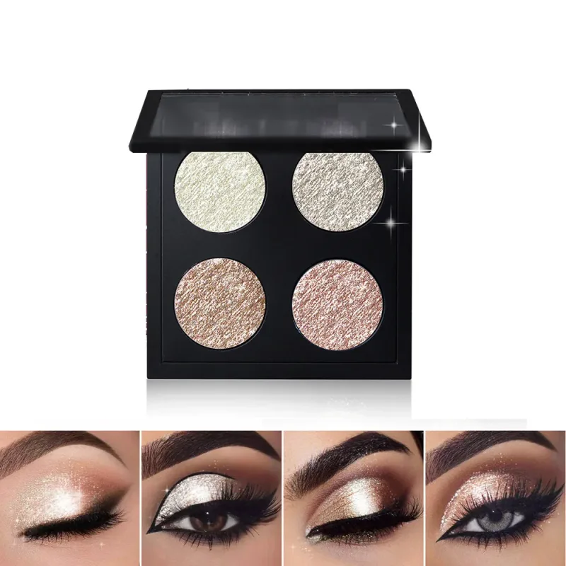 4 Colors Vegan Chameleon Eyeshadow Palette Private Label Makeup Wholesale Custom Logo Color Shift Eye Shadow — image 14