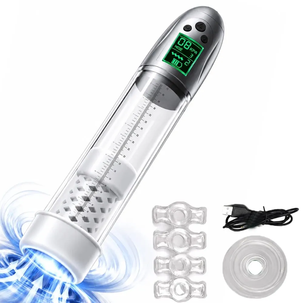 Automatic Penis Pump Enhanced Erections Rechargeable Vacuum Dick Cock Enlarger Penis Size Men Sex Toys and Vagina Masturbator — image 1