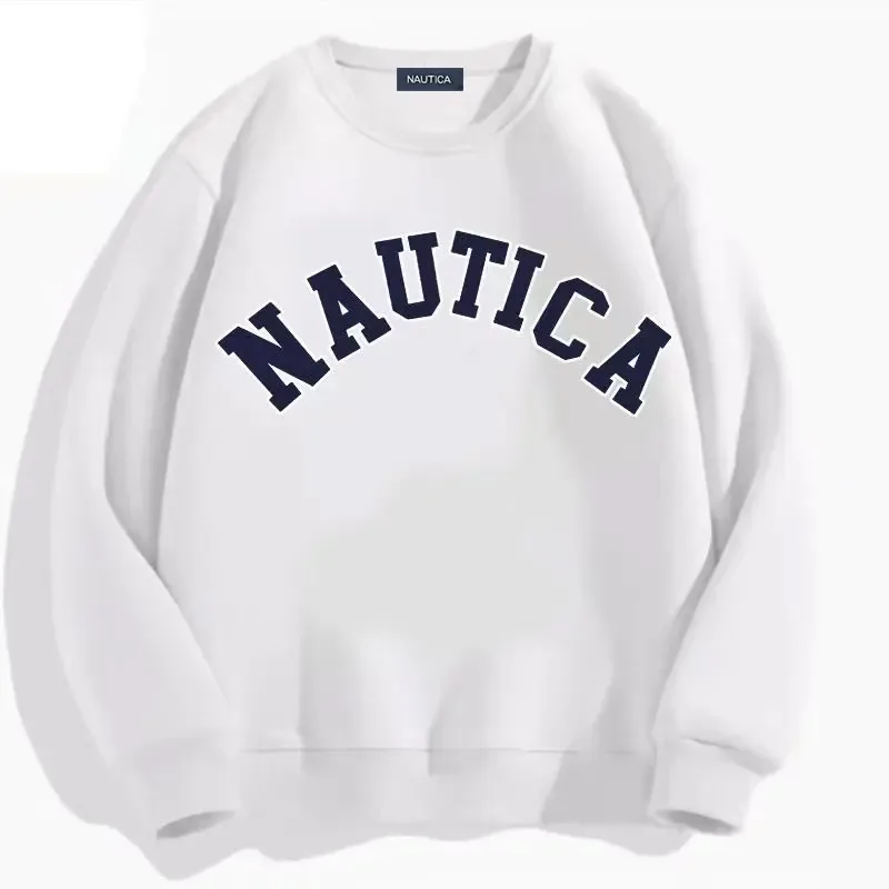 Nautica's fleece-softening warm-weather casual sportswear for both men women featuring printed designs Loose men's sweatshirt — image 3