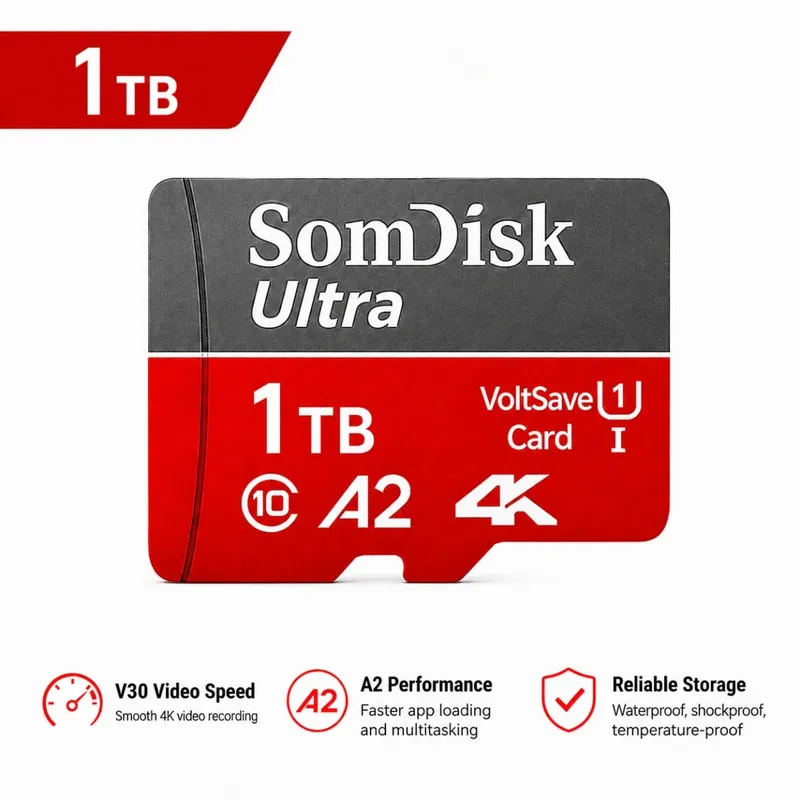 128GB Micro SD/TF Card Large Capacity Card Class10 Up To 100MB/s Waterproof Storage Card Used for Cameras/driving Recorders