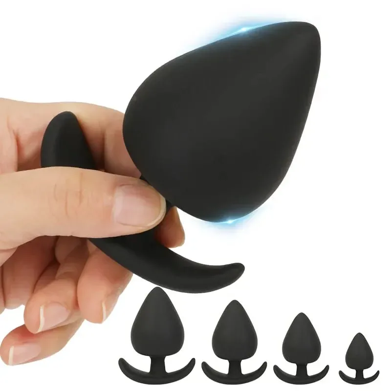 Cheap 4 Size Silicone Big Butt Plug Anal Sex Toys for Adults Men Woman Underwear Buttplug Dildo Masturbador Anus Dilatador