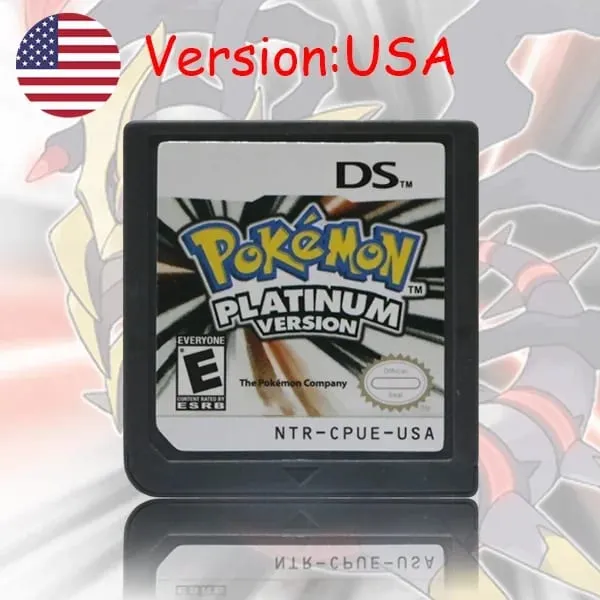 미국 EUR FRA ITA NOE AUS ESP NDS 게임 카트리지 포케몬 블랙 화이트 플래티넘 HeartGold SoulSilver for DS 2DS 3DS 콘솔