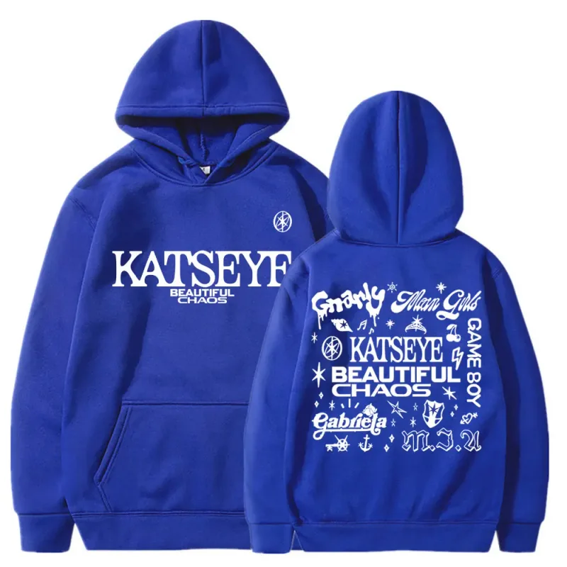 Kpop Katseye Güzel Kaos Albümü Turu Kapüşonlular Moda Retro Harajuku Erkek Kadın Spor Polar Büyük Boy Eşofman Streetwe... — image 20