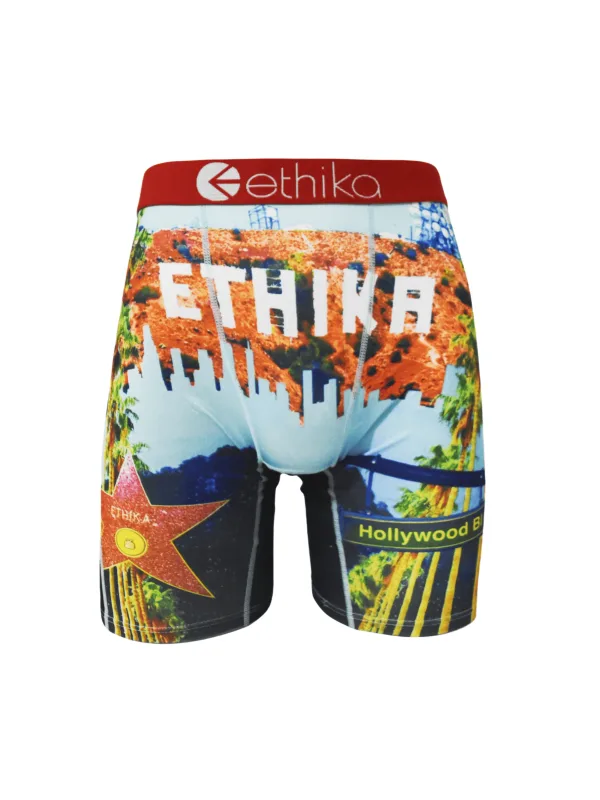 Seluar Dalam Boxer Lelaki Lembut 1 Seluar Dalam Selesa Setiap Hari Bernafas Fit Stretch Fit Poliester S-XXXL Ringan