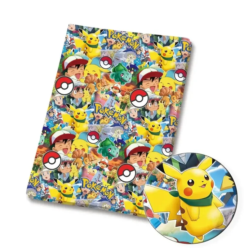 Pokemon Cartoon Fabric140*50cm Ruční šití Patchwork Quiltování Dětské šaty Domácí prostěradlo Potištěná látka Fabric Šití děti — image 5