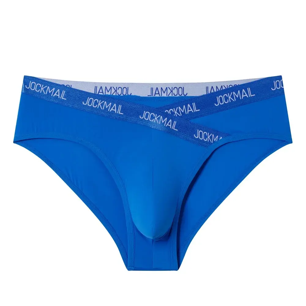 Jockmail Herr Underkläder Låg midja Sexig Brev Sport Andas Sommar Ice Silk Trosor Stor väska Nylon Enfärgad Man Trosor — image 37