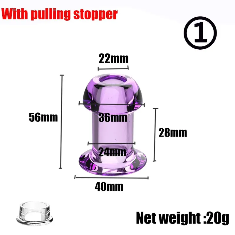 Hollow Speculum Peeking Anal Beads Vagina Butt Plug Ass Expander Tunnel Transparent Anus Dilation BDSM Sex Toy for Gay Couples — image 15