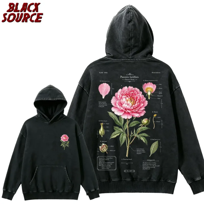T412 American Rose Letter Print Hoodie, Men's Casual Pullover Sweatshirt, Breathable Urban Streetwear, Trendy Daily Wear — image 1