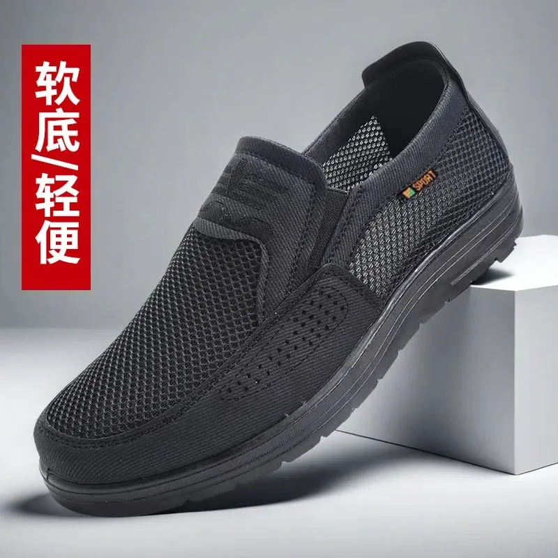 Chaussures pour hommes 2025 été baskets décontractées respirant maille semelle épaisse abordable livraison gratuite — image 6