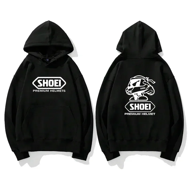 Motorcycle Helmet Theme Graphic Hoodie Unisex Front Back Double Print Biker Drawstring Hooded Sweatshirt Casual Pullover Top — image 7