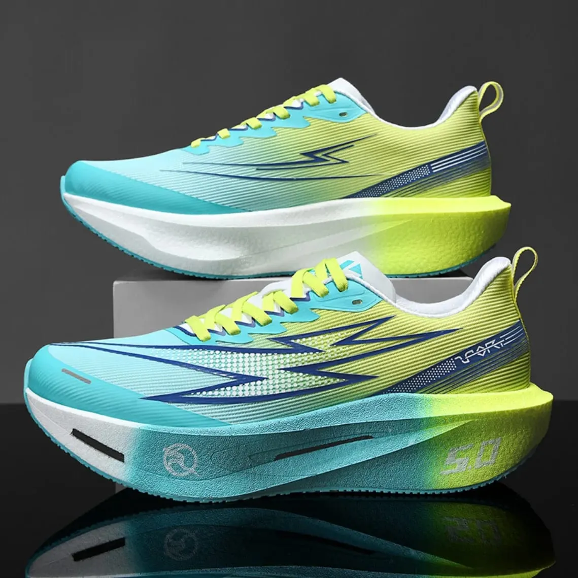 Carbon Plate Marathon Running Shoes Men Women Sports Sneakers Breathable Lightweight Shock Absorbing Non Slip Athletic Shoes — image 2