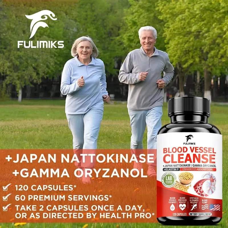 Blood Vessel Cleanse Capsules Clean Flexible Vessels Heart Blood Promote The Best Blood Circulation And Prevent Muscle Cramps — image 3