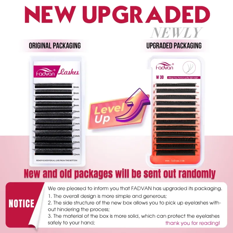 Fadvan 5D W Shape Lashes Đen/Nâu 5D Soft Faux Mink Mở rộng lông mi 12Rows 5D Fan Lashes Nhà cung cấp — image 3