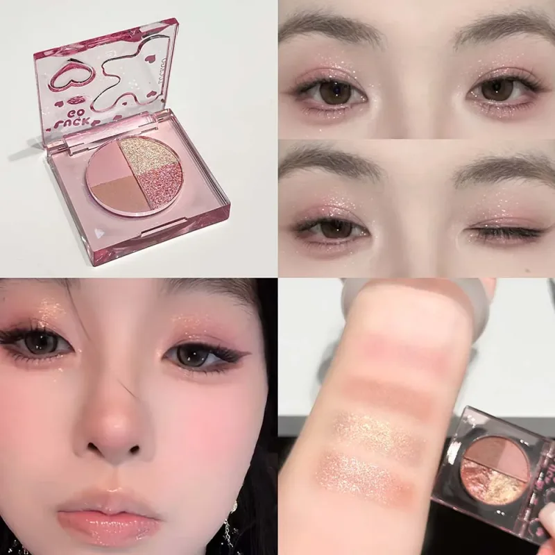 Fire-farvet Diamond Glitter Øjenskygge Palette Mini Pink Orange Mat Shimmer Øjenskygge Øjenpigmenter Highlighter Makeup Kosmetik — image 10