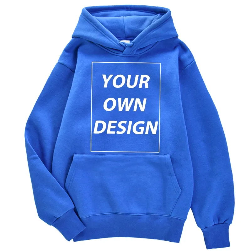 Cetakan DIY Tersuai Lelaki Wanita Hoodies Musim Gugur Musim Sejuk Kasual Pullover Klasik Pakaian Jalanan Selesa Mudah Pakaian Sukan Lembut Hangat