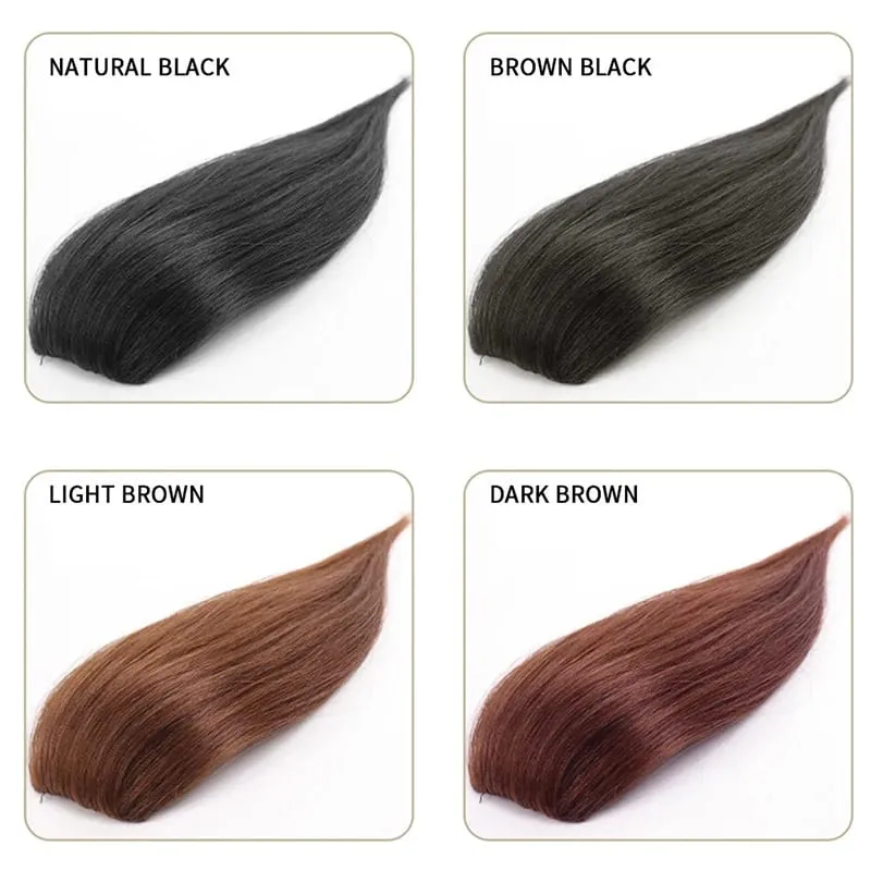 Wig synthetic pad hair piece 20cm 30cm two card one-piece pad hair root increase quantity hair extensions — image 7
