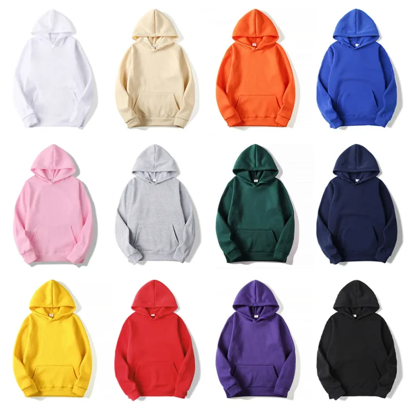 Plain Pullover Fleece Hoodies Unisex Großhandel Kapuzenpullover Männer Günstige Sublimation Schwarz Hoodie für Männer Sudaderas De Hombre — image 18