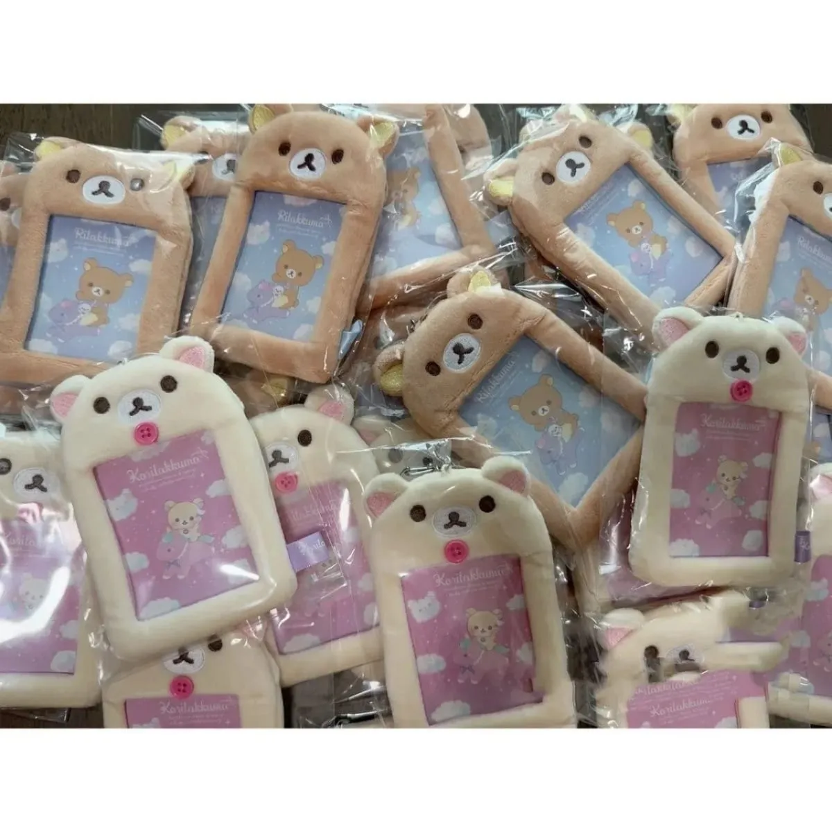 Plyšáci Rilakkuma Držák průkazu Klíčenky Nové Anime Medvěd Relax Obal na cestovní pas Klíčenka Školní autobus Bankovní karty Tašky Přívěsky Dárek