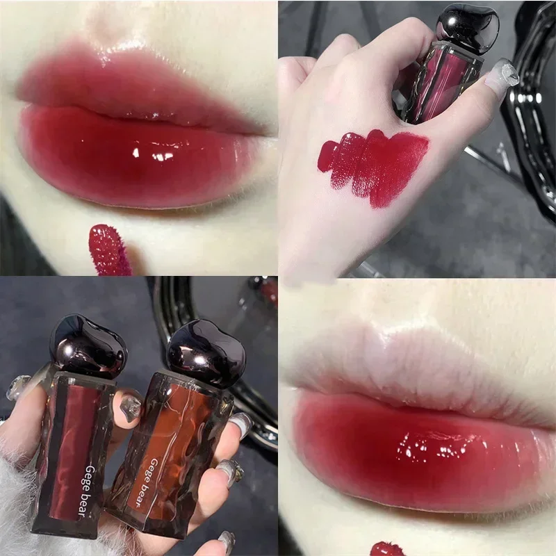 Διαφανές Water Glossy Πορτοκαλί Lip Gloss Red Mirror Jelly Liquid Liquid Liquid Liquid Lipsticks μακράς διαρκείας Καλλυντικά για λεκέδες για τα χείλη — image 8