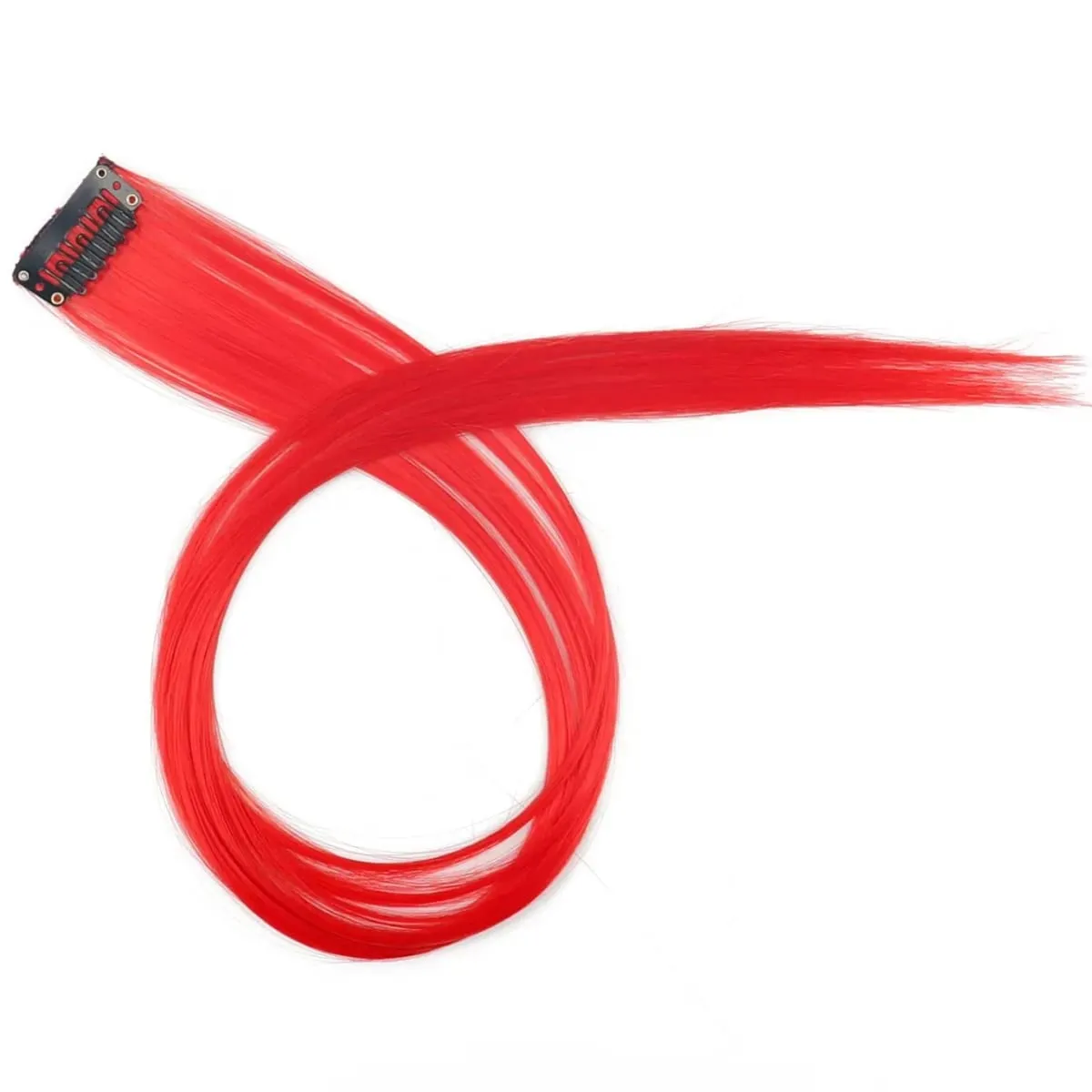 45cm Straight Clip‑on Synthetic Hair Pieces One‑Piece Bright Color Hair Extension Clips DIY Cosplay Hair Accessories — image 20